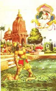 Hanuman Killing Kalnemi's wife
