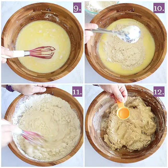 Knead the kulcha dough