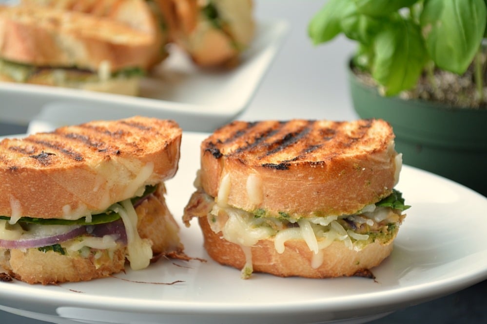 Vegetarian Bruschetta Bean Sandwich