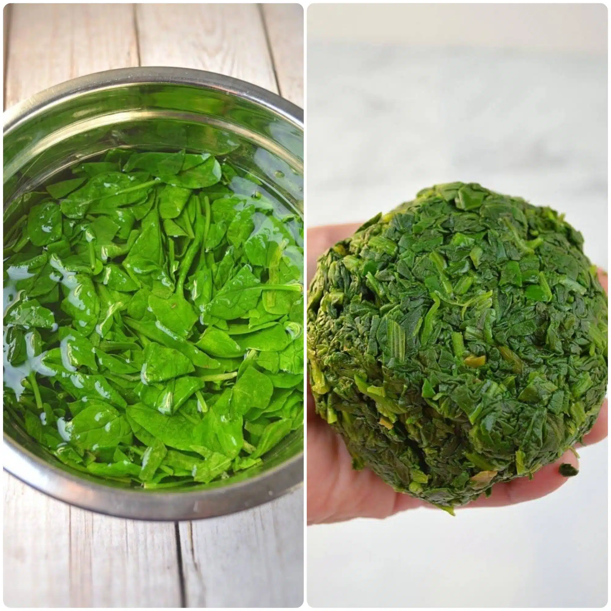 Blanched Spinach