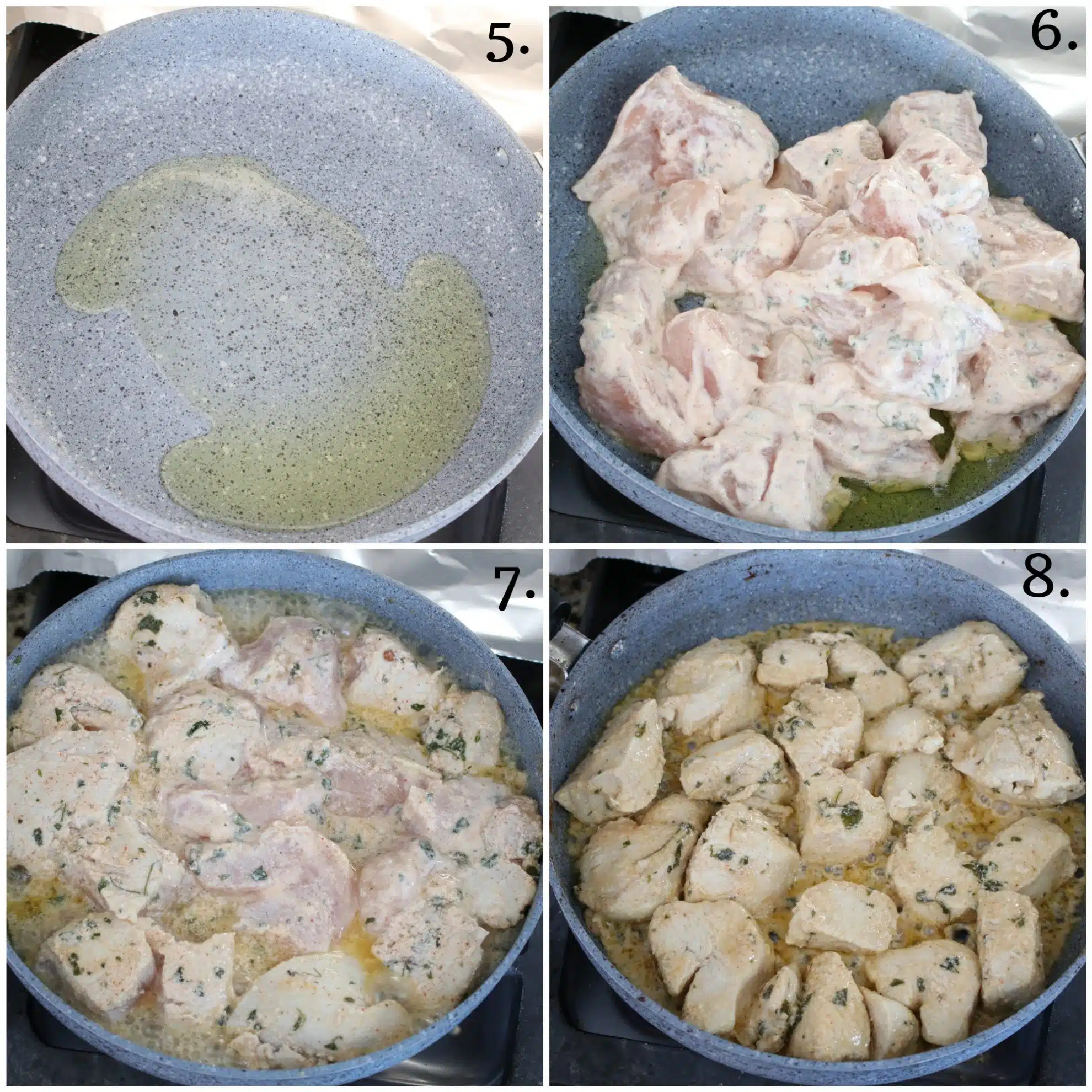 Cook Chicken in a pan
