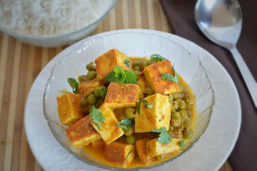 Mutter Paneer - no onion-garlic recipe