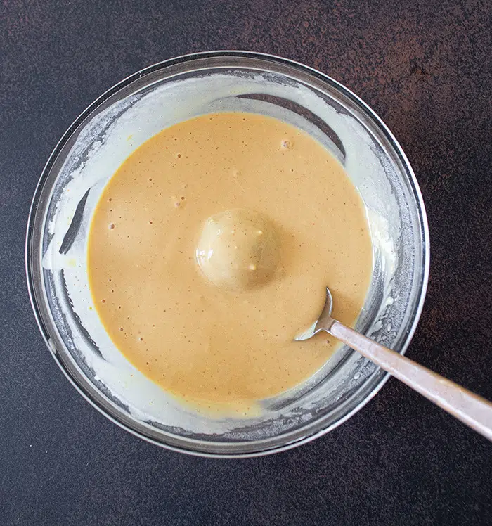 Prepare the chickpea batter