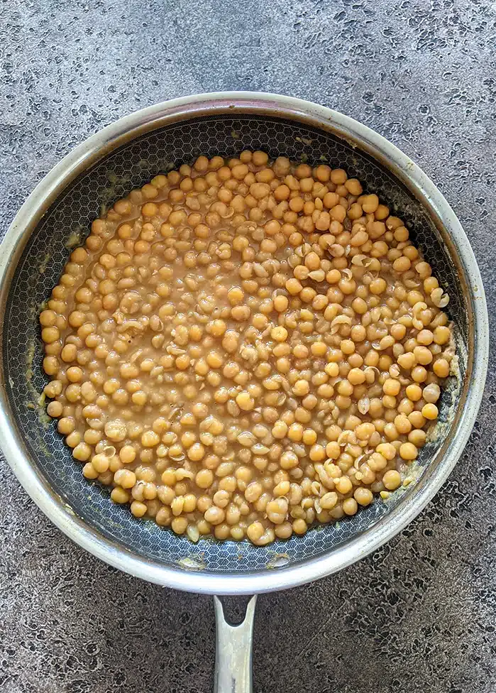 Make ragda for patties