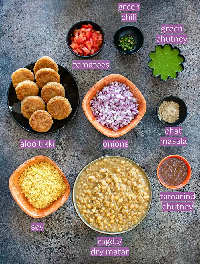 Ragda pattice ingredients