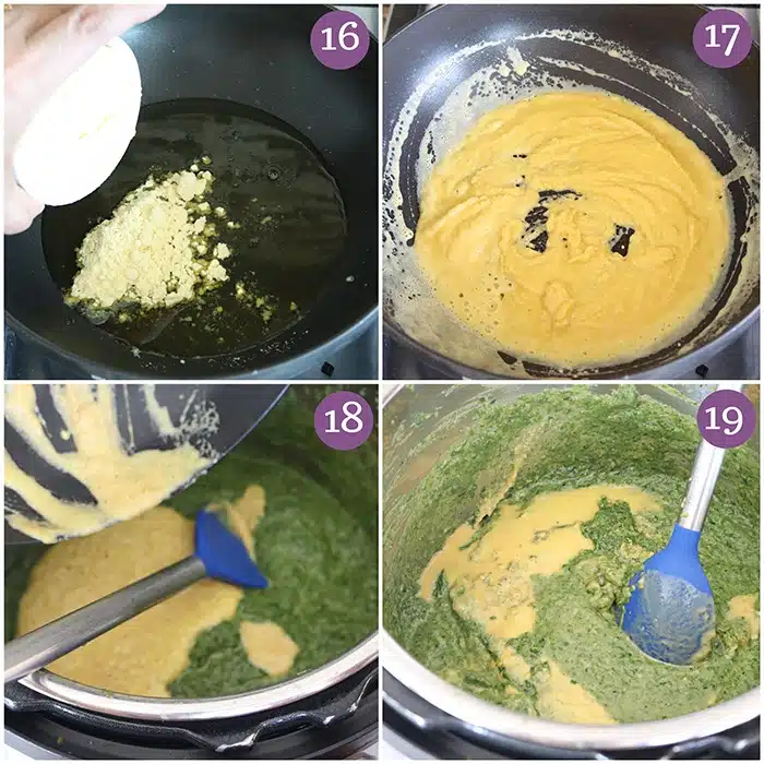Tempering for sarson ka saag
