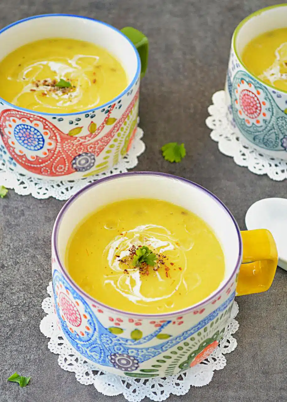 Yellow moong dal soup