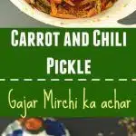 Instant Carrot Chili Pickle - Ruchiskitchen