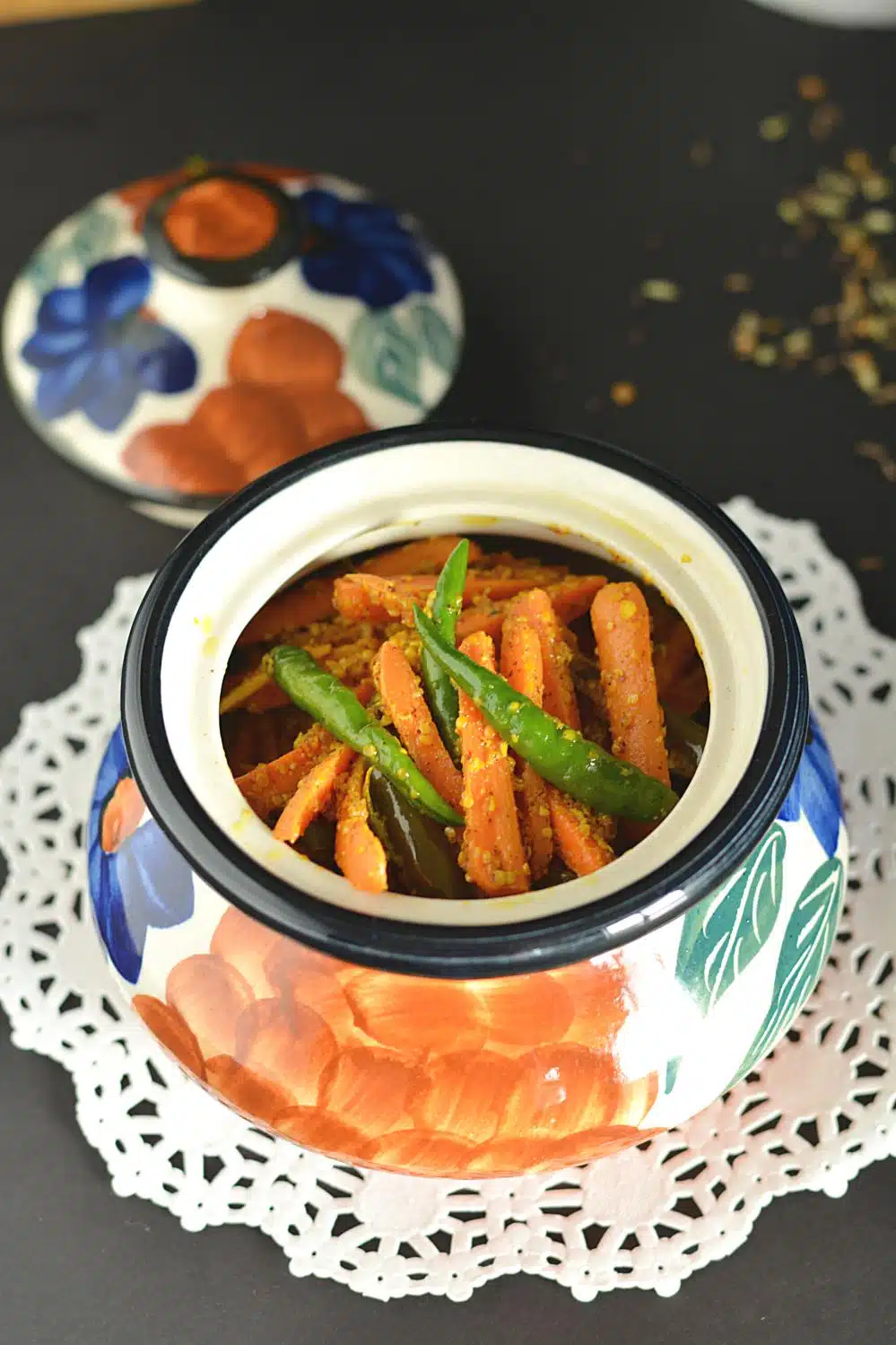 step by step carrot pickle indian style with pictures