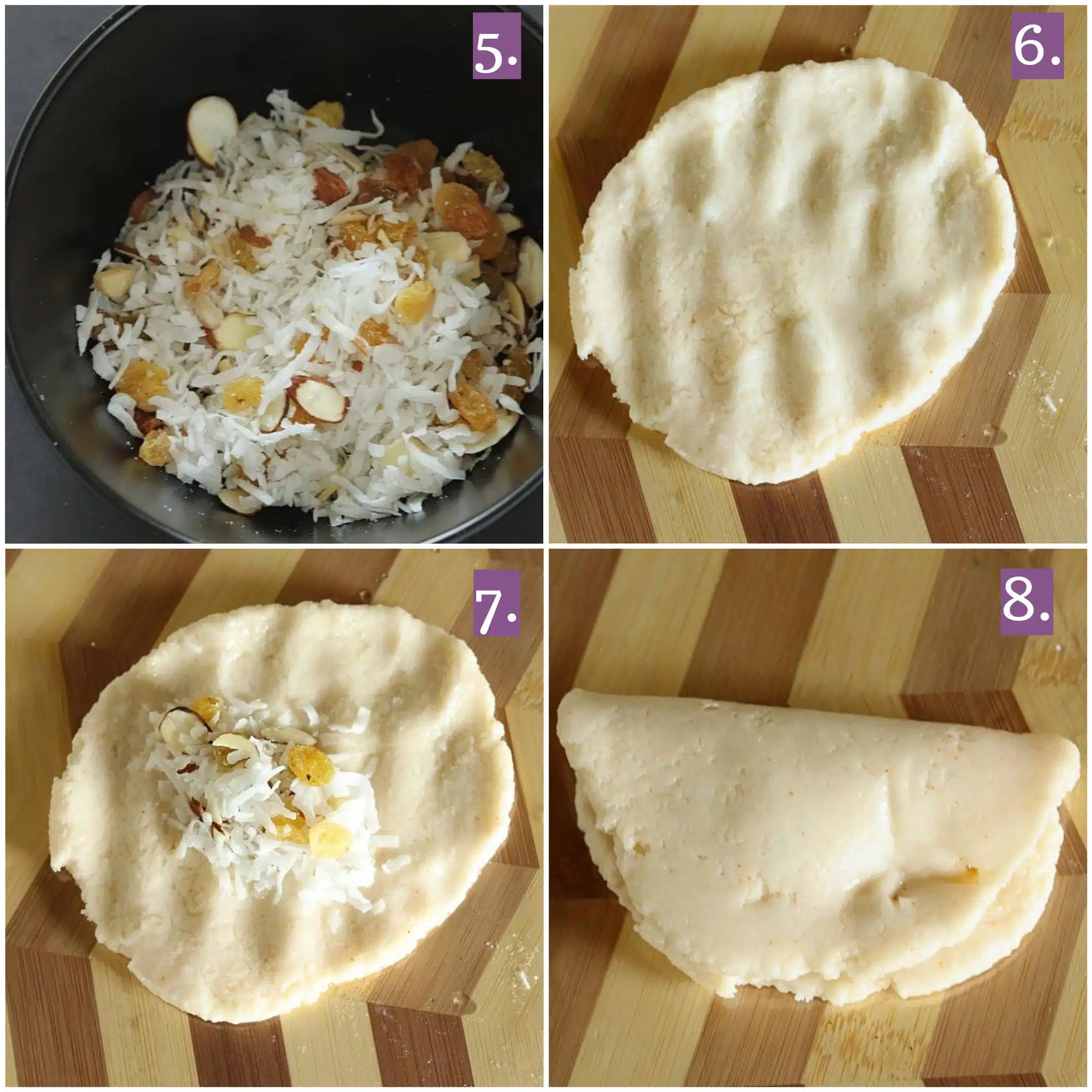 Fold the Gujiya