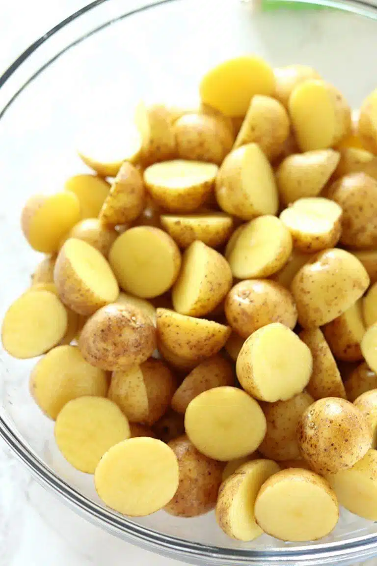 Oven Roasted Potatoes - cut into halves