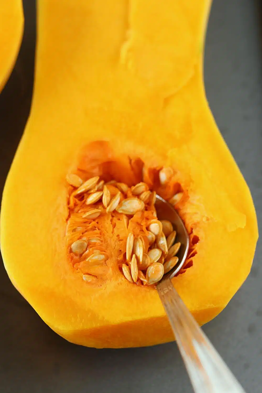 De-seed butternut squash