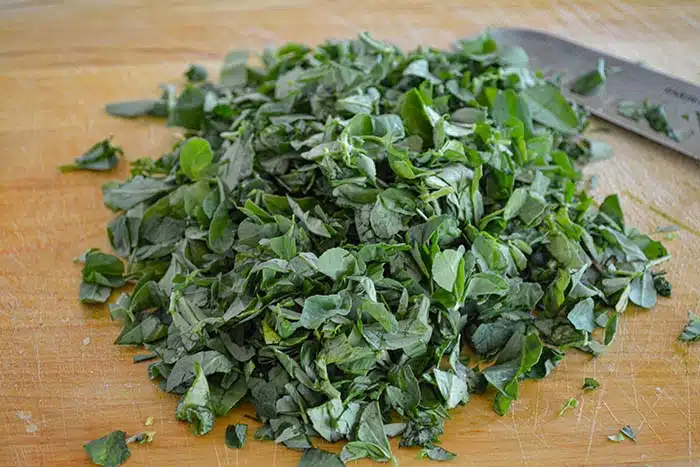 Chopped Methi leaves
