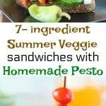 Summer Veggie Sandwiches with Pesto - Ruchiskitchen