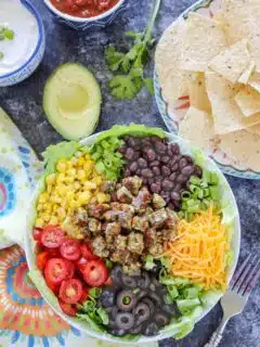 Vegetarian Taco Salad - Ruchiskitchen