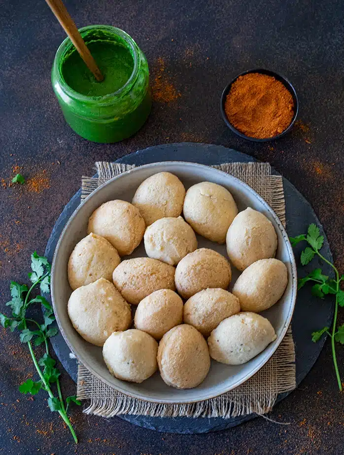 Soaked Dahi bhallas
