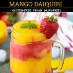Strawberry Mango Daiquiri pinterest pin