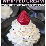 Whipped cream Pinterest Pin