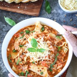 How to make Chicken Lasagna Soup
