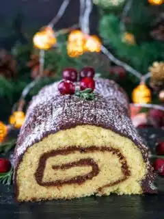 Holiday Yule Log cake