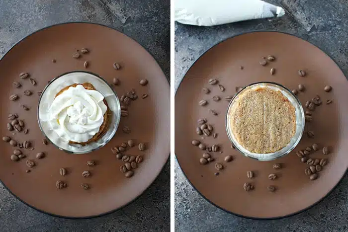 Assemble Tiramisu cups