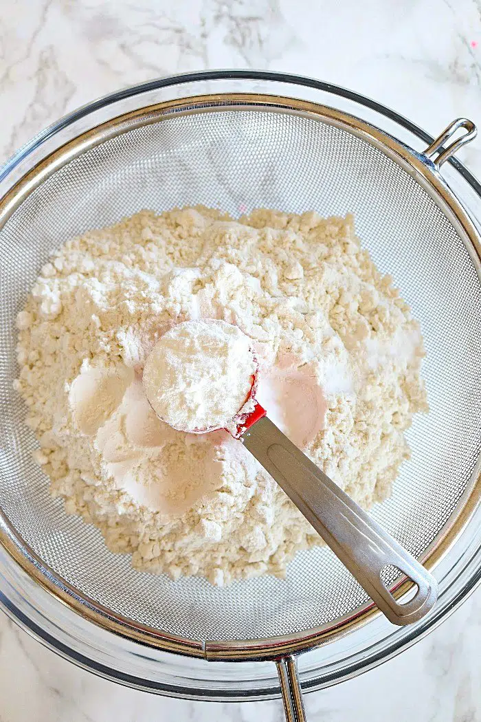 Sift dry ingredients