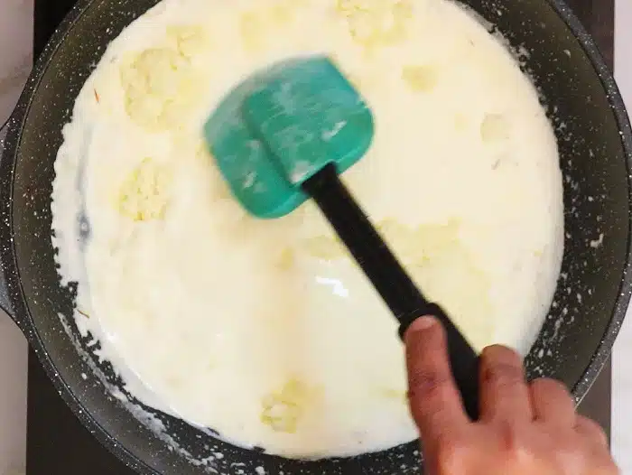 Mix the milk powder
