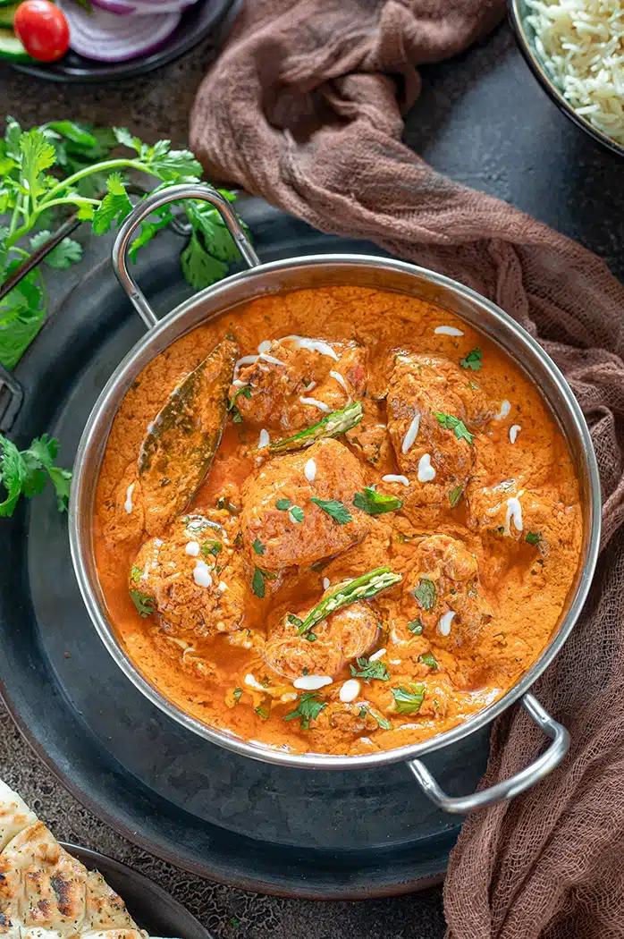 Chicken tikka curry in a bowl