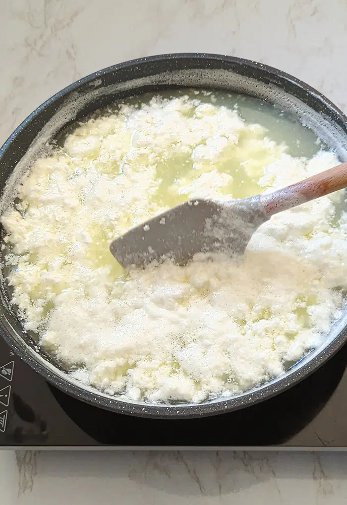 Curdled milk- paneer
