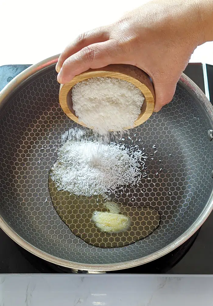 Cook coconut