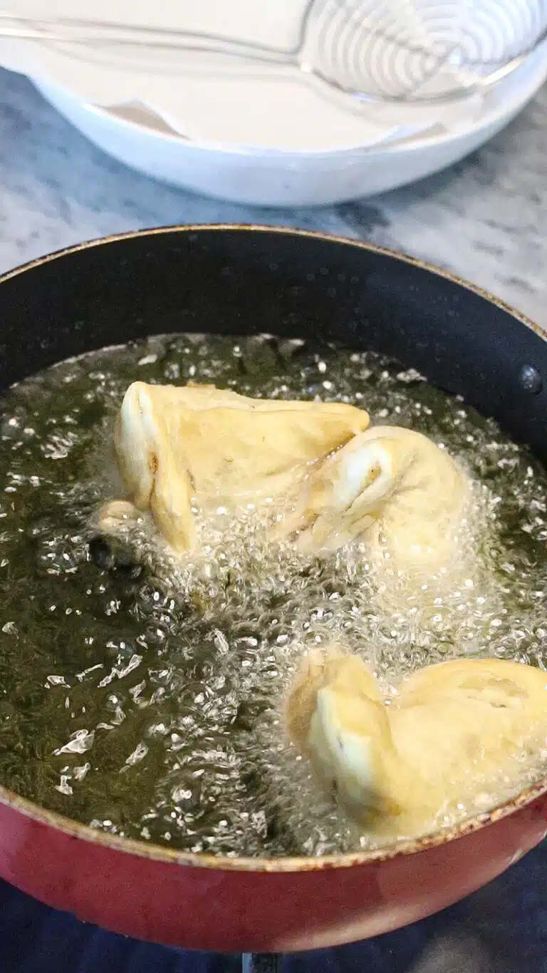 Fry Samosas