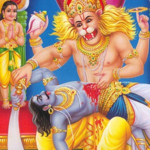 Narasimha avatar Fourth - Narsimha Avatar - The half man- half lion Incarnation